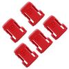 5Pcs Battery Mount Holder Stand Rack Battery Accessories Fit for Milwaukee M18 18VRed