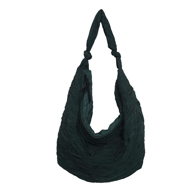 

Canvas Women s Bags Versatile Niche Lazy Wind Large Capacity Leisure Cloud Commuter Tote Messenger Bag Women s Storage one size fits all зелёный