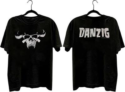 Vintage Danzig Band Black Short Sleeve 2 Sided Unisex T Shirt Reprint Unisex T-Shirt