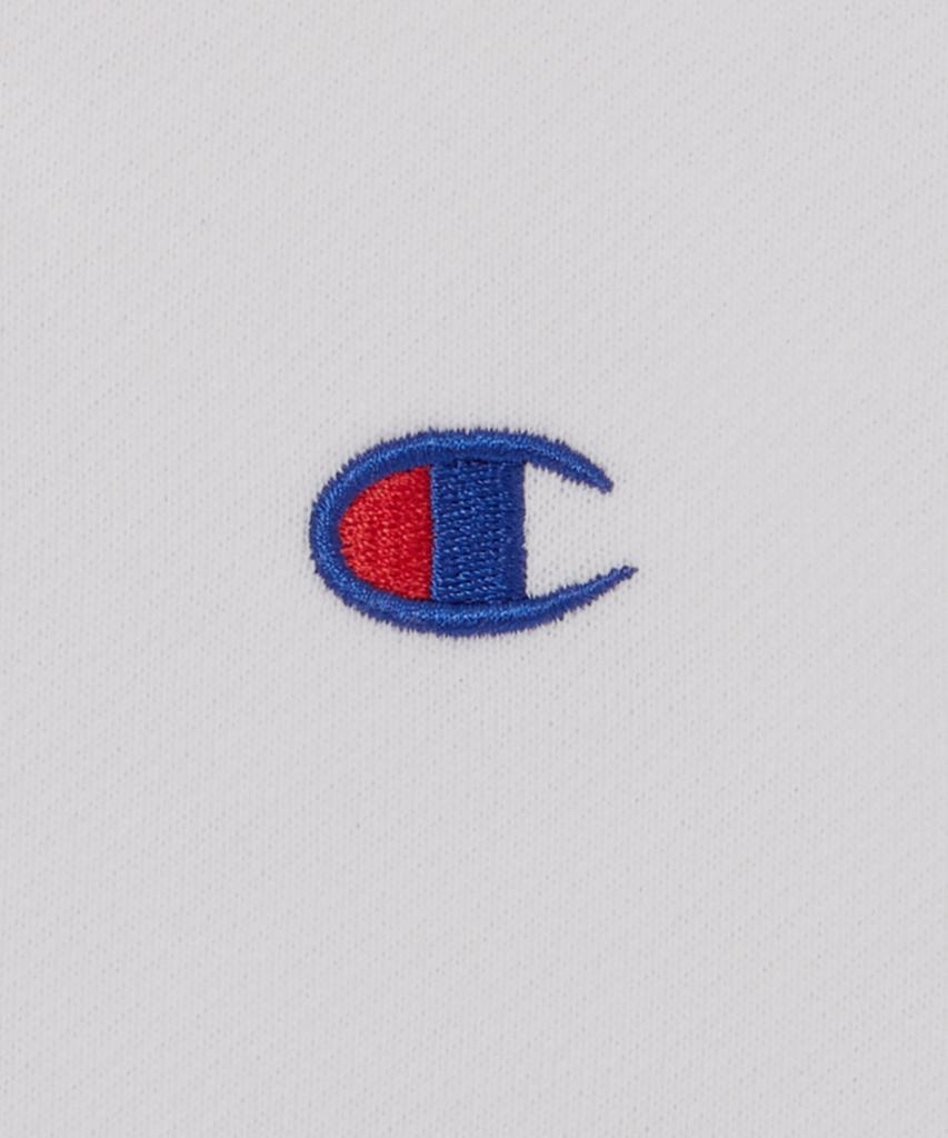 Champion Basic C Logo Zip-Up Hoodie White