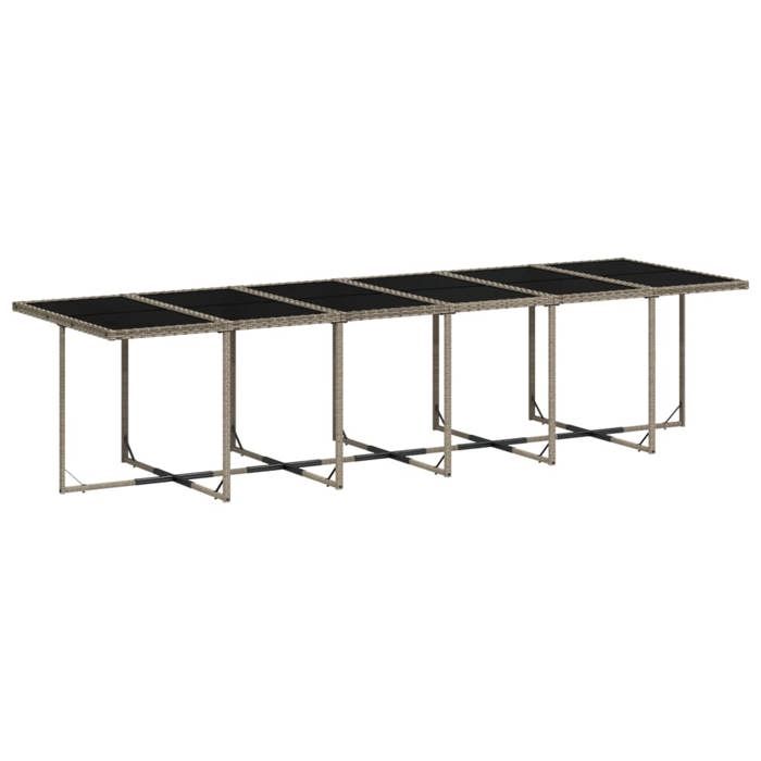 VidaXL Ensemble à manger de jardin 17 pcs et coussins résine tressée 3278011