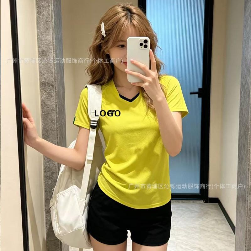 Unisex Quick-Dry Badminton Shirt Shorts Set Training Competition Sportswear Lightweight Athletic Wear