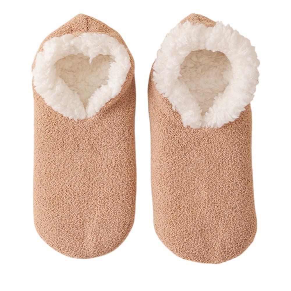 Non-slip Bottom Lamb's Wool Socks Thickened Sleeping Slipper Socks Lamb Fleece Socks Autumn Winter