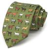 Men's Classic 8cm Animal Horse Graffiti Printed Tie Wedding Business Necktie Accessory Gift