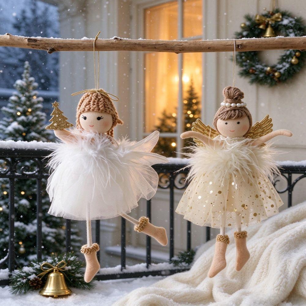 Small Pendant Plush Doll Pendant Plush Xmas Hanging Decorations Christmas Tree Pendant Home Decor