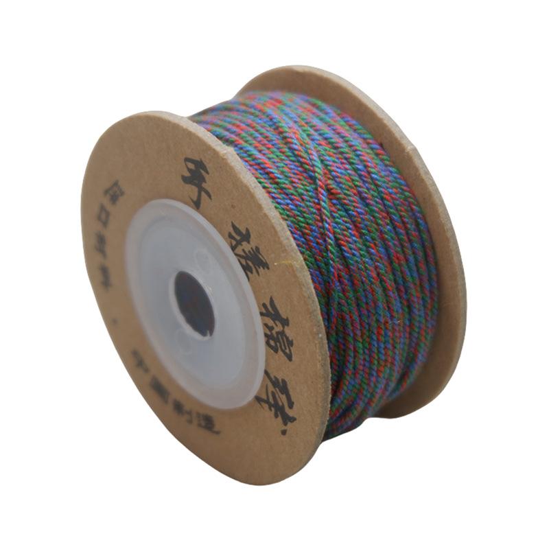Dragon Boat Festival Multicolored Rope Diy Multicolored Rope Hand-Woven Self-Woven Hand Rope Material Bracelet Tibetan Hand Rubbing Cotton Thread Rope