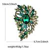 Women's Rhinstone Alloy Brooch - Large Glass Corsage Pin for Suits