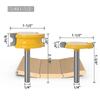Canoe Flute And Bead Router Bits Set For Woodworking1setyellow