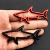 1pc 3D Metal Car Styling Sticker Hollow Fish Shark Emblem Badge Decals Automobiles Motorcycle Computer Fuel Car Accessories