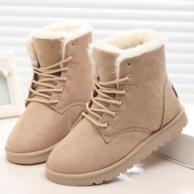 Stiefeletten Warme Schneestiefel Plüsch Damen Stiefel Winterschuhe Damen Schuhe Damen Winterstiefel Booties