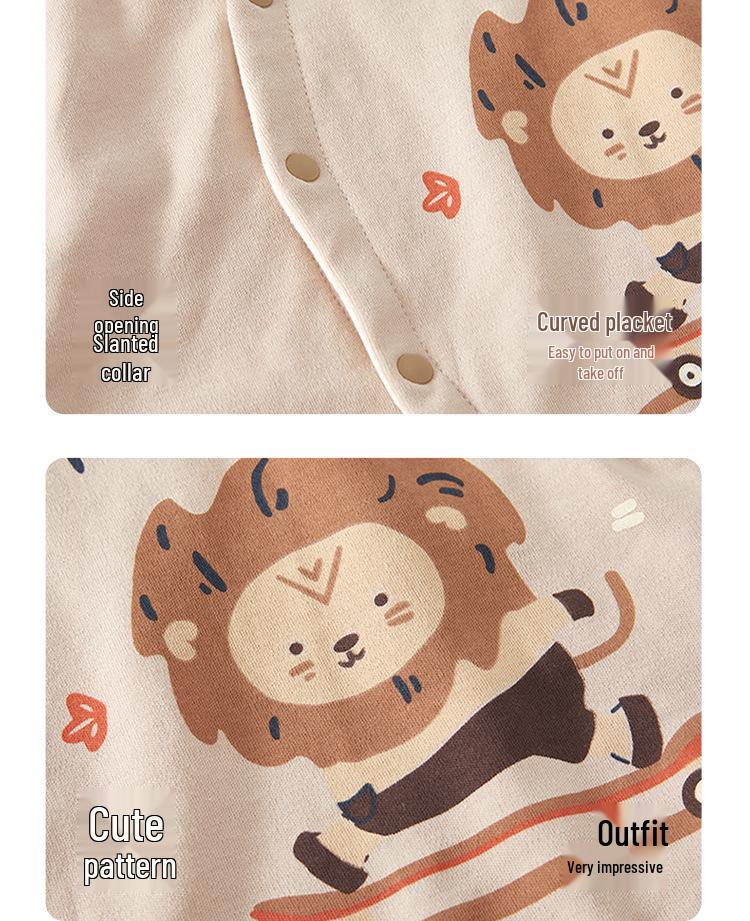 Double-Layer Pure Cotton Baby Cardigan: Winter Vest for Boys & Girls