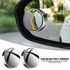 2 Pcs Car Suction Cup Mount Auxiliary Rearview Mirror 360 Degree Rotating Wide-angle Round Frame Blind Spot Mirror Universal