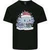 Cute Christmas Axoloti Wearing a Chirstmas Hat Xmas Unisexs Light Cotton TShirt