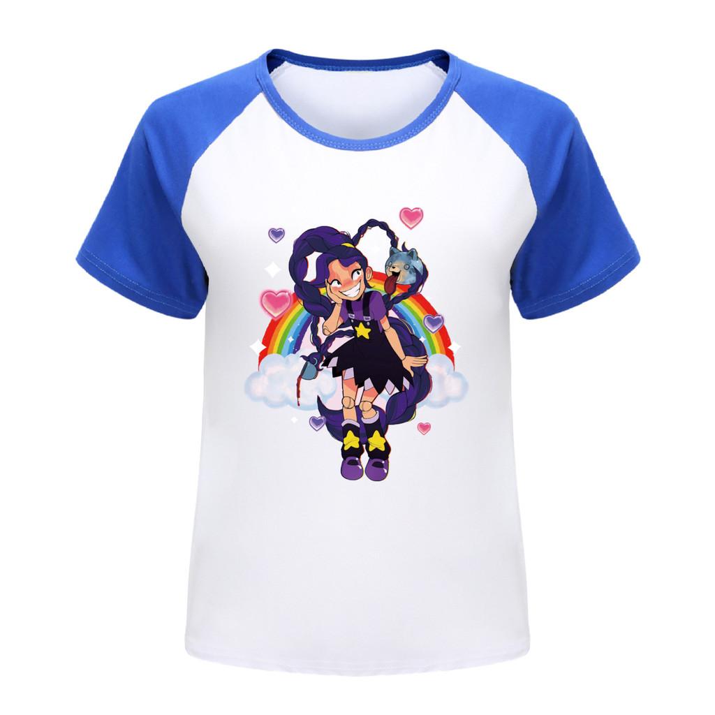 5626 Kids Girls Lily Lovebraids Raglan Sleeves Sweet T-Shirt 100cm синий
