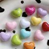 20Pcs/Lot 2.5mm Aperture Heart Shape Beads 17mm Handmade Accessory Beads  Handmade Crafts