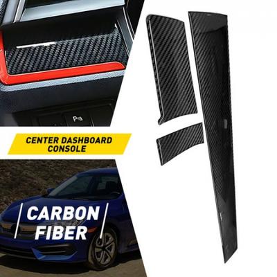 Carbon Fiber Center Dashboard Console Cover Trim For 2016- Honda Accord EXV