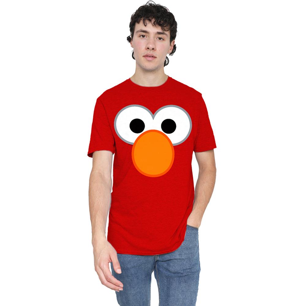 Sesame Street Unisex Adult Elmo Eyes Heather T-Shirt