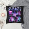 Saja Boys Huntrix Square Pillow Case Kpop Demon Hunters Cushion Covers Decorative Throw Pillow Case Cover For Home 45*45Cm