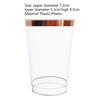 25Pcs Juice Cup Transparent Large Capacity Plastic Rimmed Disposable Water Glass Party Accessories