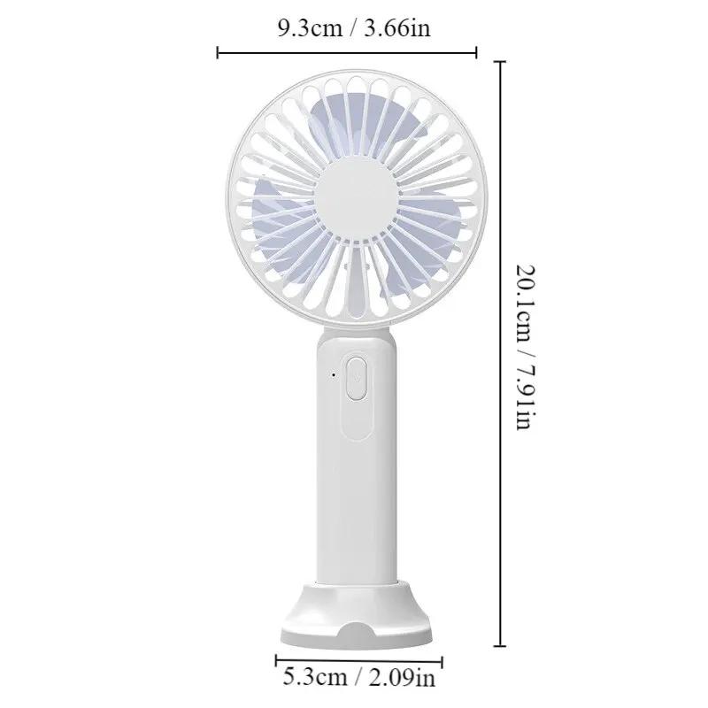 

1pc USB Mini Portable High Wind Pocket Fan New Portable Fan Office Desktop Multifunctional Folding Headed Small Electric Fan