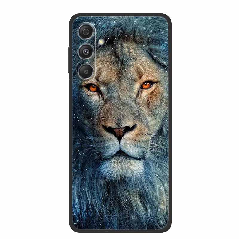 For Samsung A16 5G Phone Case Cover Lion Wolf Tiger Black Silicone Soft Back Cover Cases For Samsung Galaxy A16 Case A 16 Coque