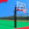 JEEANLEAN Outdoor Ground-Embedded Adjustable Basketball Hoop