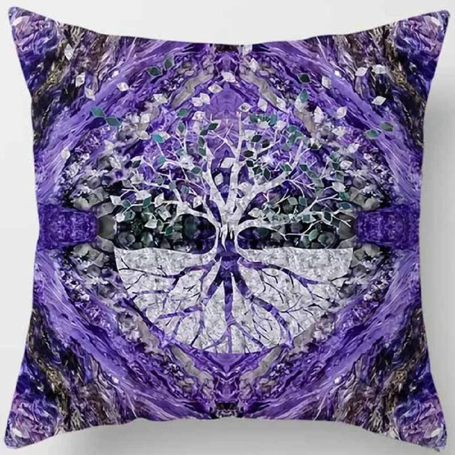 

Dark World Tree Print Pillow Home Decor Car Sofa Cushion,(4) 66x66cm