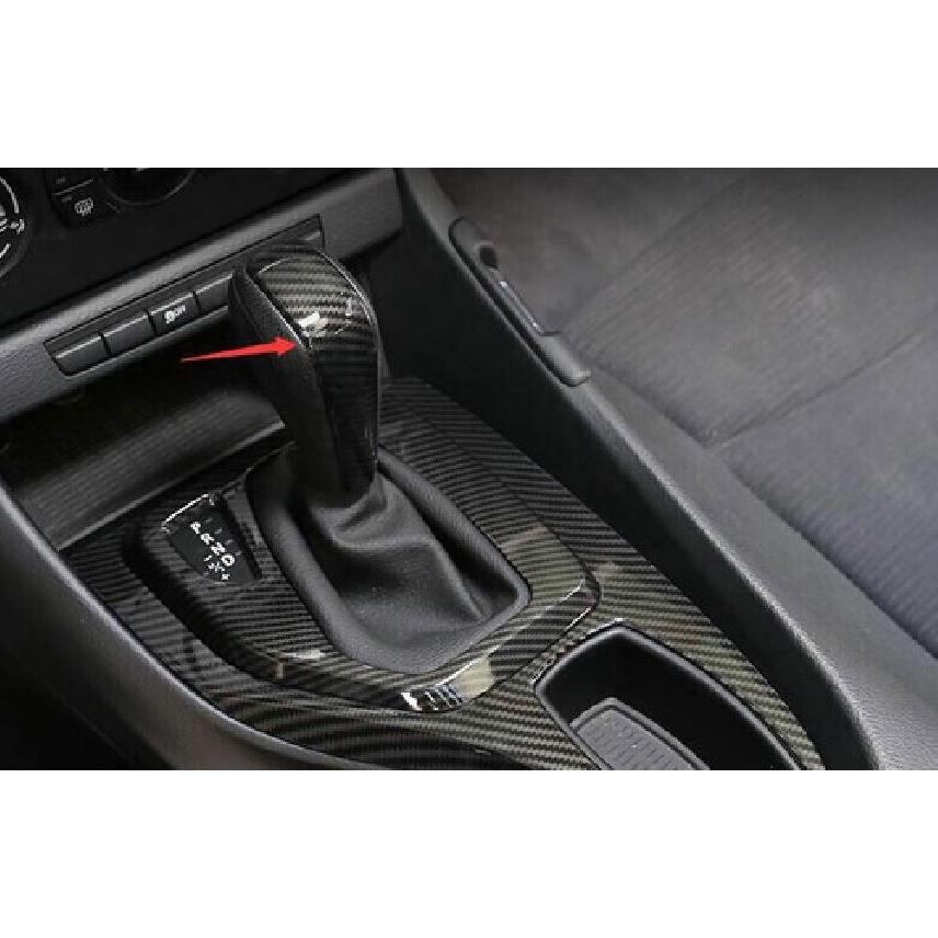 Carbon Fiber 2010-2015 Car Central Console Gear Shift Knob Cover For BMW X1 E84