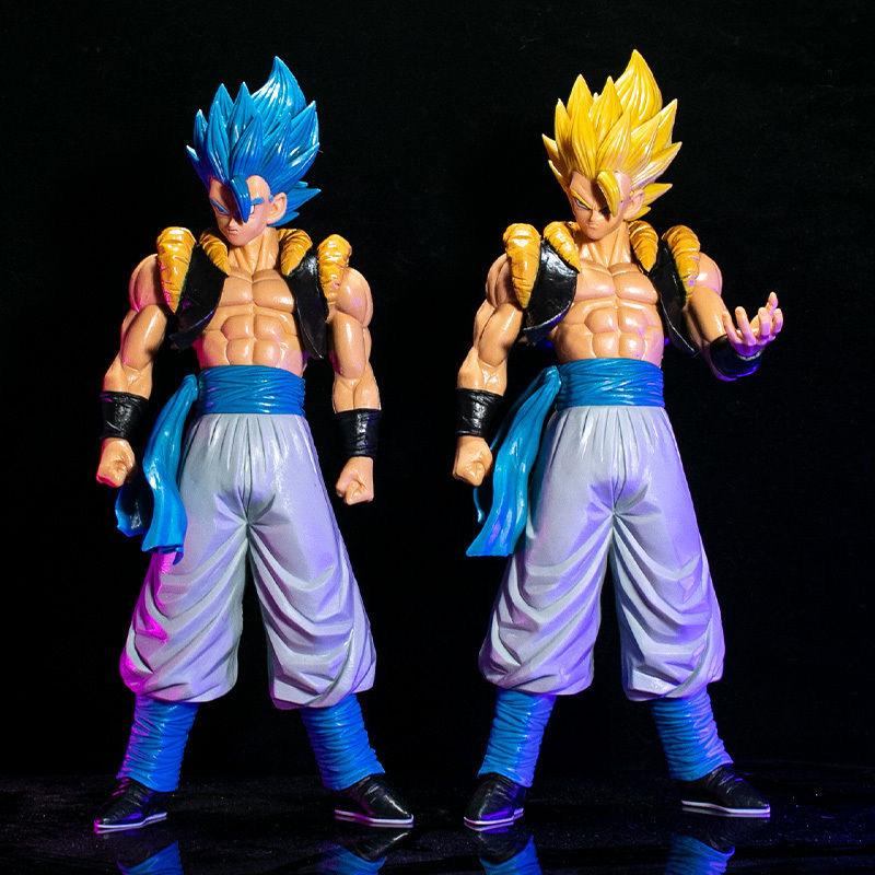 Dragon Ball Z Super Saiyan Ensemble de Figurines, Grandes Statues Debout de Goku Vegeta Gogeta Broly SS4, Jouets Modèles Anime de Collection