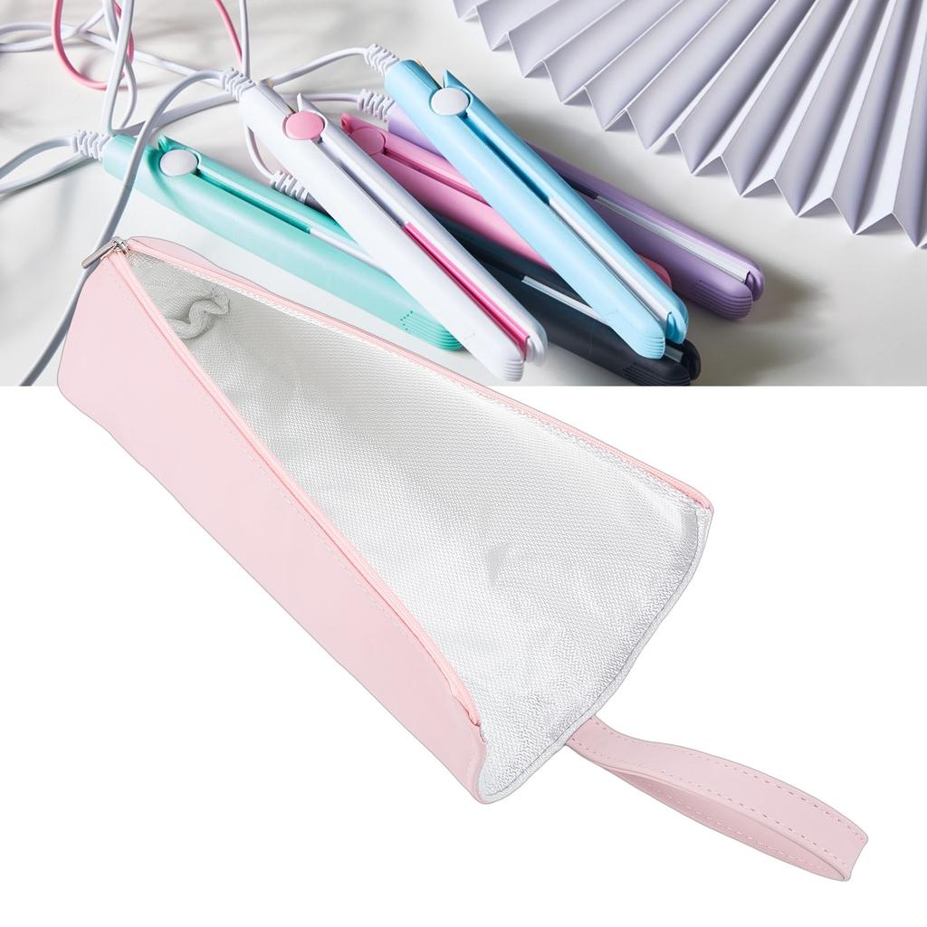 Hair Curling Iron Bag Ht Resist Mat Water Proof Hair Tool Bag Storage Pouch for Home Travel