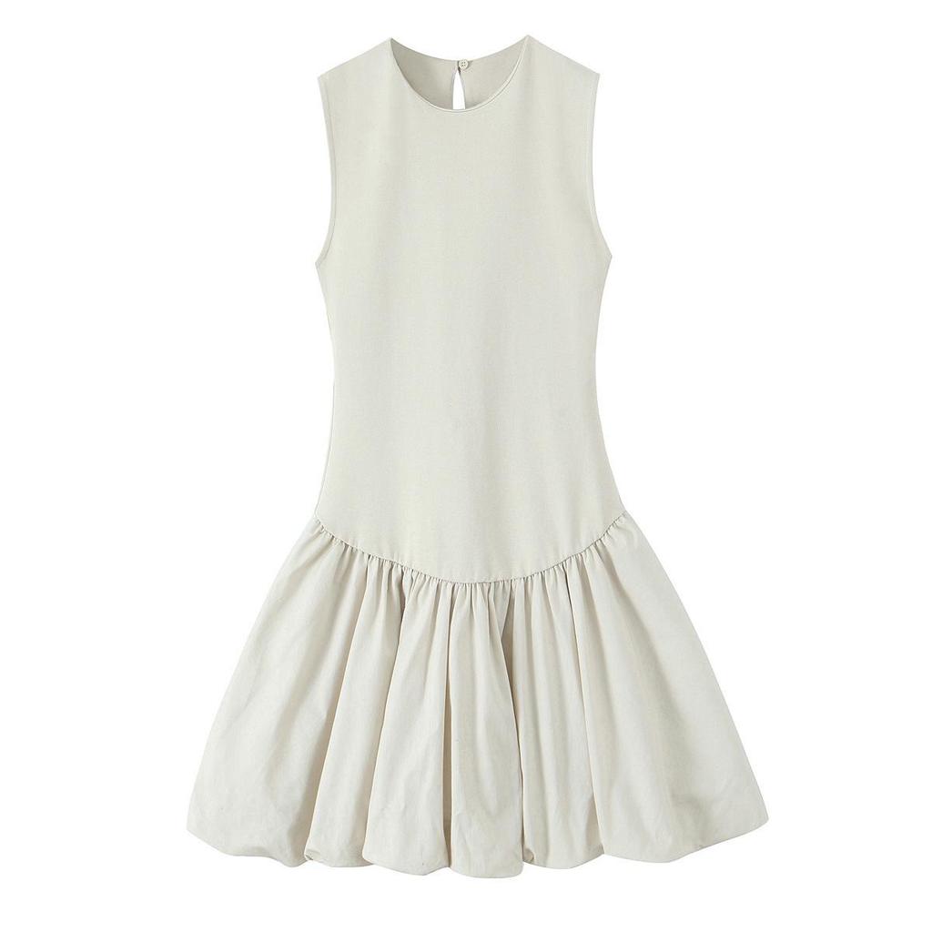 2025 Spring Women's European & American Style Double-Sided Spliced Dress