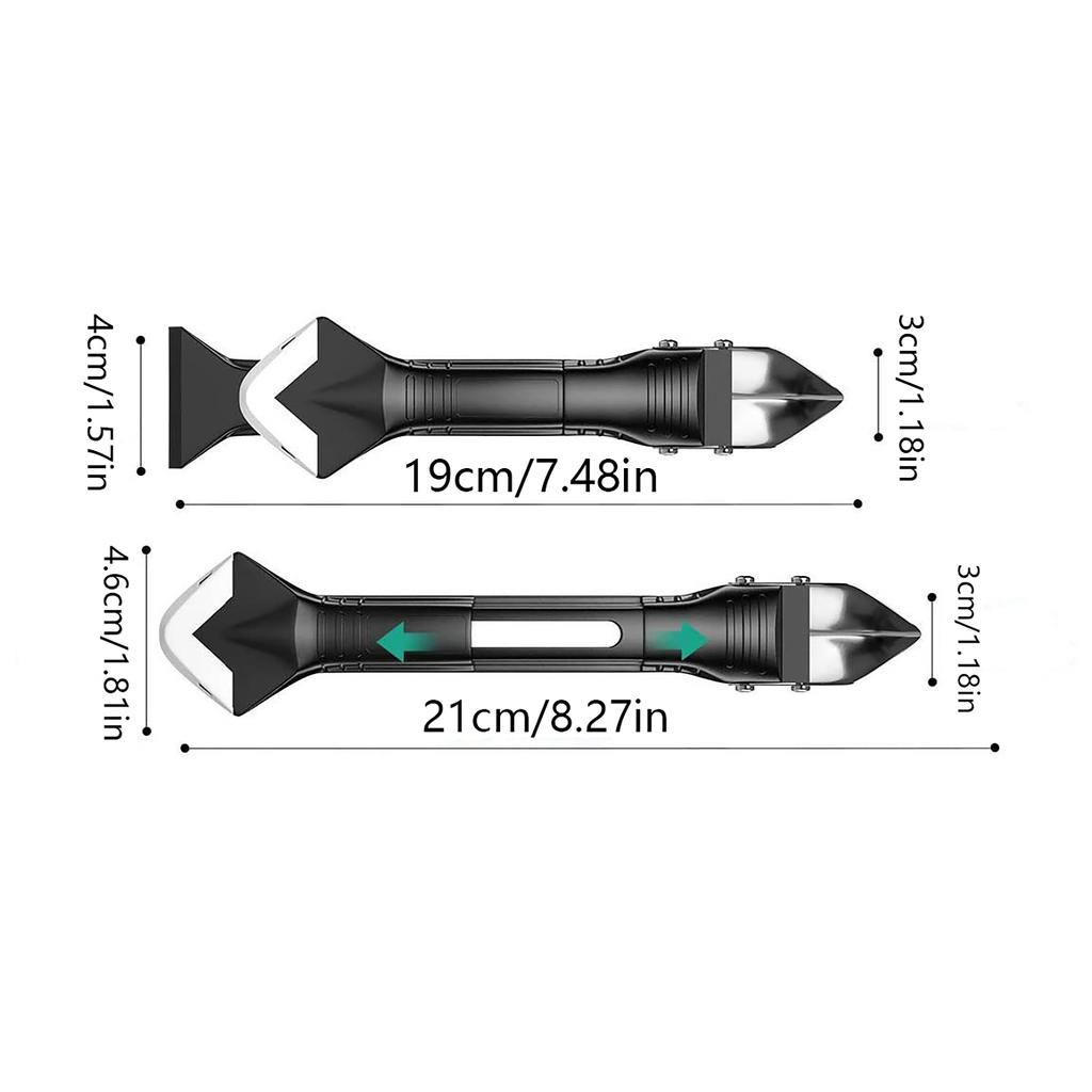 9PC Silicone Caulking Tool Set Metal Scraper Sealant Remover Finishing Tool For Grout And Tile Edges