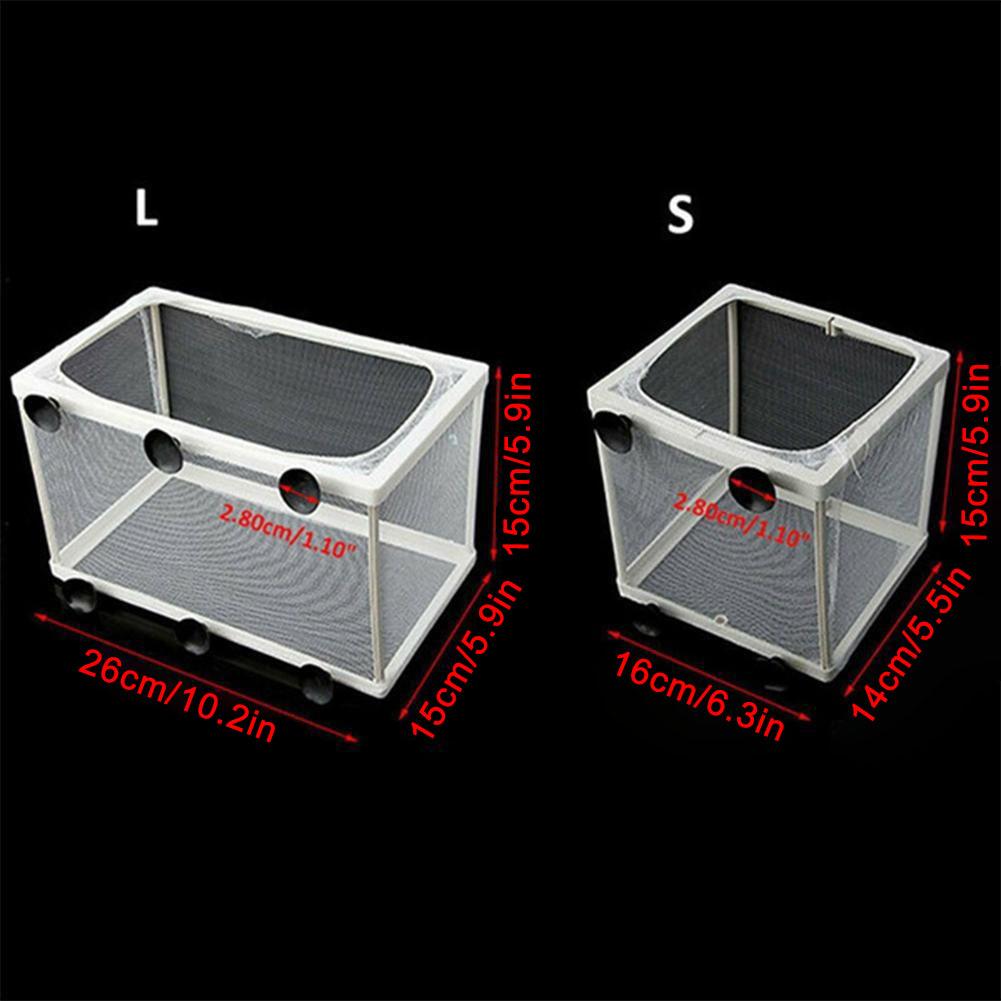 Aquarium Fish Breeding Isolation Mesh Box Net Incubator Breeder For Fish Tank Gauze Trap Fish Breeding Incubator Breeder Net