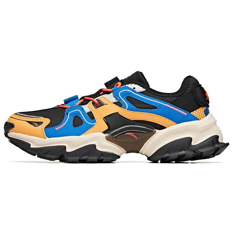 

New Anta Cushioning Anti Slip Wear Resistant Breathability Low Top Outdoor Shoes Men s Black Yellow Blue 112016601-9 41