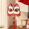 Year of Horse Festival Decoration Velvety Cotton Fabric Chinese New Year Ornaments for Entrydoor Wall Home Decoration