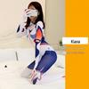 Costume da Cosplay di Daji di Halloween: Tuta nera da donna Spiderman, Costume di Asuka da Overwatch
