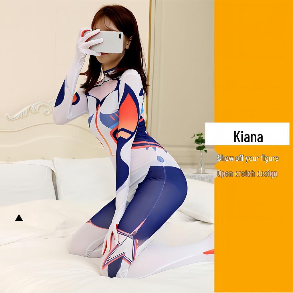 Costume da Cosplay di Daji di Halloween: Tuta nera da donna Spiderman, Costume di Asuka da Overwatch