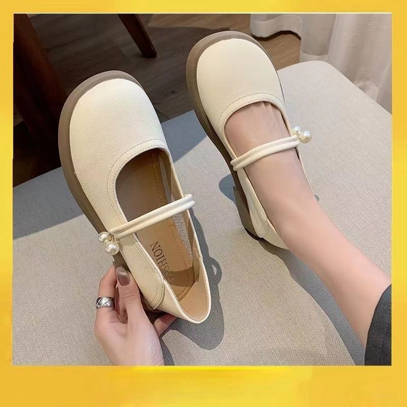 Summer Shallow Mouth Soft Sole Mary Jane Shoes Super Soft 2025 New Fashion Korean Version One-pedal Lazy Shoes Women's Flat Bottom Tide