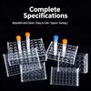 Test Tube Rack for Centrifuge Tube, Clear Test Tube Holder Centrifuge Tube Holder Labortory Display Stand for Test Tube