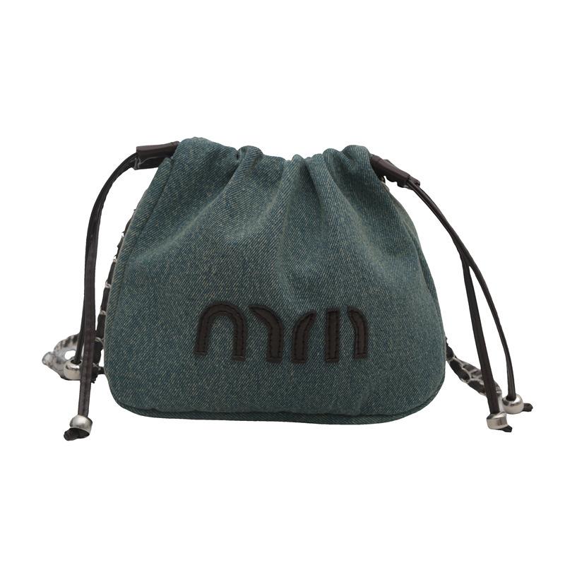 

Модная и повседневная джинсовая сумка-ведро для женщин, новая трендовая наплечная сумка, простая вместительная сумка через плечо single package