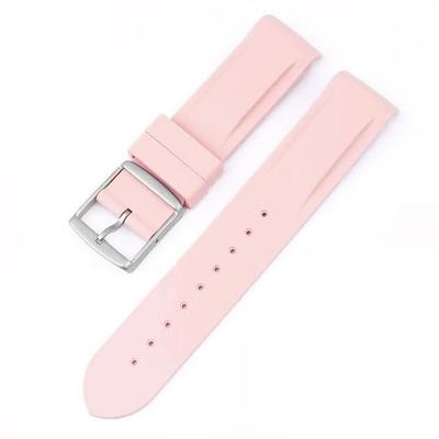 רצועת גומי בלעדית Swatch x Omega עם אבזם (ורוד בהיר)