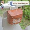 Large Capacity Bicycle Handlebar Bag PU Leather Mountain Bike Bag  Outdoor
