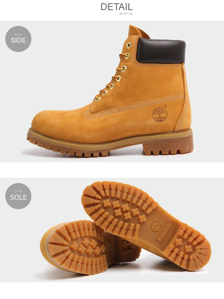 Timberland Premium Wheat Nubuck Natural US Size Men's 6-inch Boots, Yellow, Leather, Waterproof, Work, Snow, Rain, 8.5 (26.5cm) [Used]