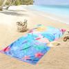 Dolphins and Sea Turtles Pastel Design Beach towel quick-drying for travel outdoor sports jogging beach and swimming