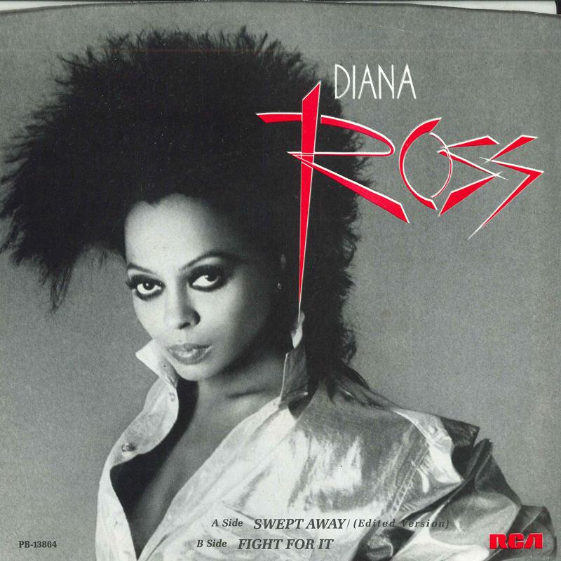 

7inch Record DIANA ROSS - Swept Away (Edited Version) / Fight PB13864 RCA 1984 US Soul/Funk Used