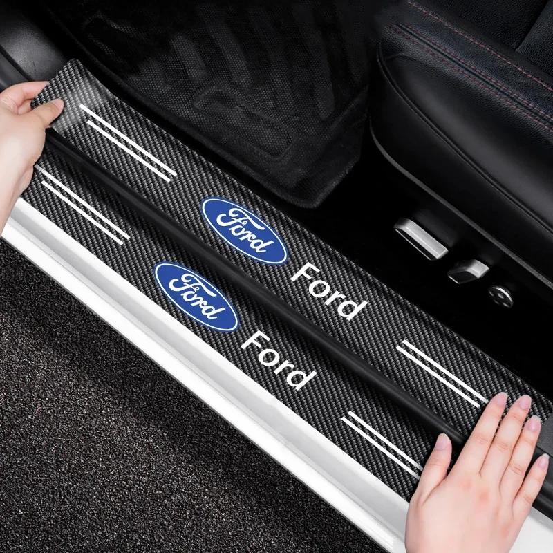 Bilklistermärke Hett För Ford Biltröskelremsa Anti-stegskydd Reemsa Biltillbehör För Ford Escape Kuga Mondeo Ecosport