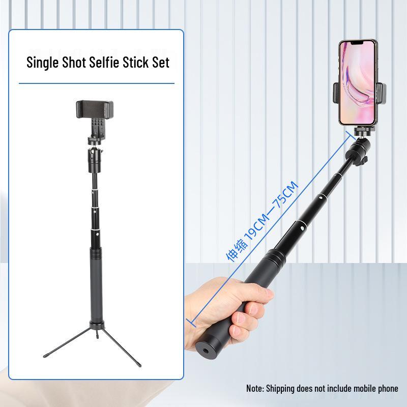 4S Auto Show & Outdoor Photography Tripod: Dual Phone Stand for Live Streaming and Desktop Shooting