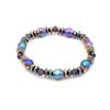 2018 Multicolor Electroplated Magnetic Hematite Health Bracelet