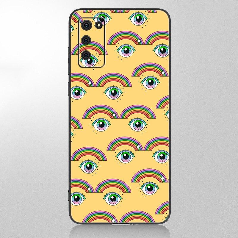 Eye Blue Evil Eye Phone Case For Samsung Galaxy A12 A02S A22 A32 A52 A72 A71 A51 A41 A31 A21 A11 A50 A70 A10S A20S Black Cover