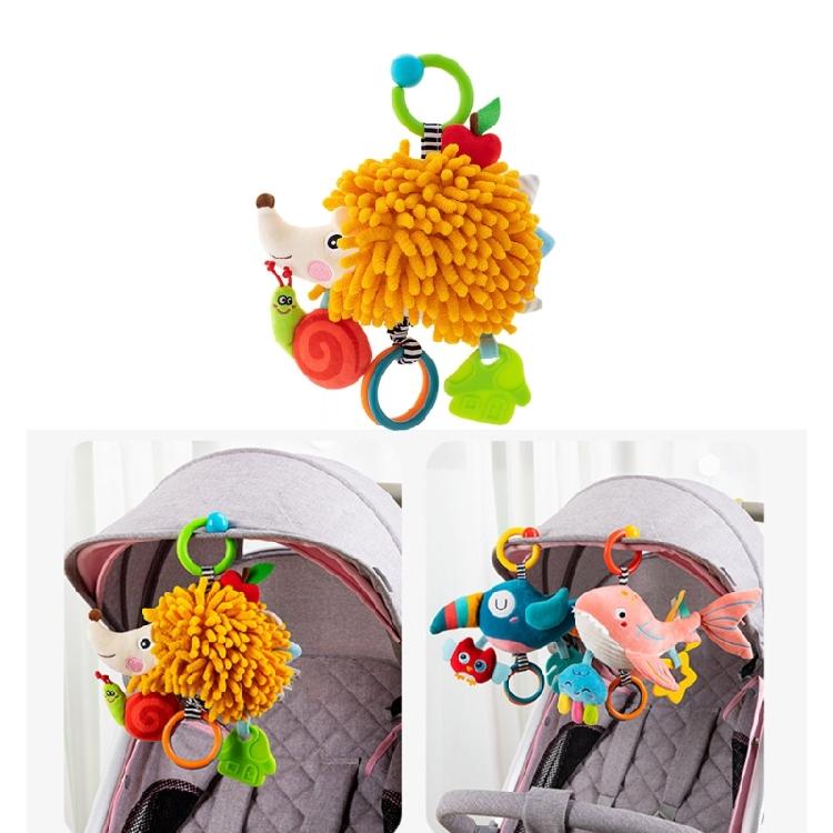 Developmental Crib Toy Feature Auditory Rattles Colorful Designs To Improve Infant Sensory Perception Coordination